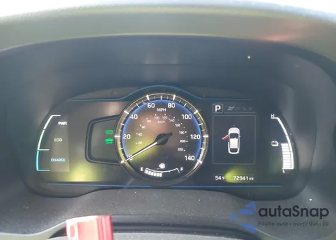 2019 Hyundai Ioniq Hybrid Blue z USA, uszkodzony, nr VIN KMHC65LC4KU120504